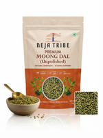Load image into Gallery viewer, NEJA TRIBE Premium Unpolished Whole Moong Dal | High Protein Green Gram | Natural Whole Green Moong | Rich in Dietary Fiber | Unpolished | Non-GMO | No Preservatives | Ideal for Sprouts, Dal, Khichdi & Healthy Recipes | 1kg