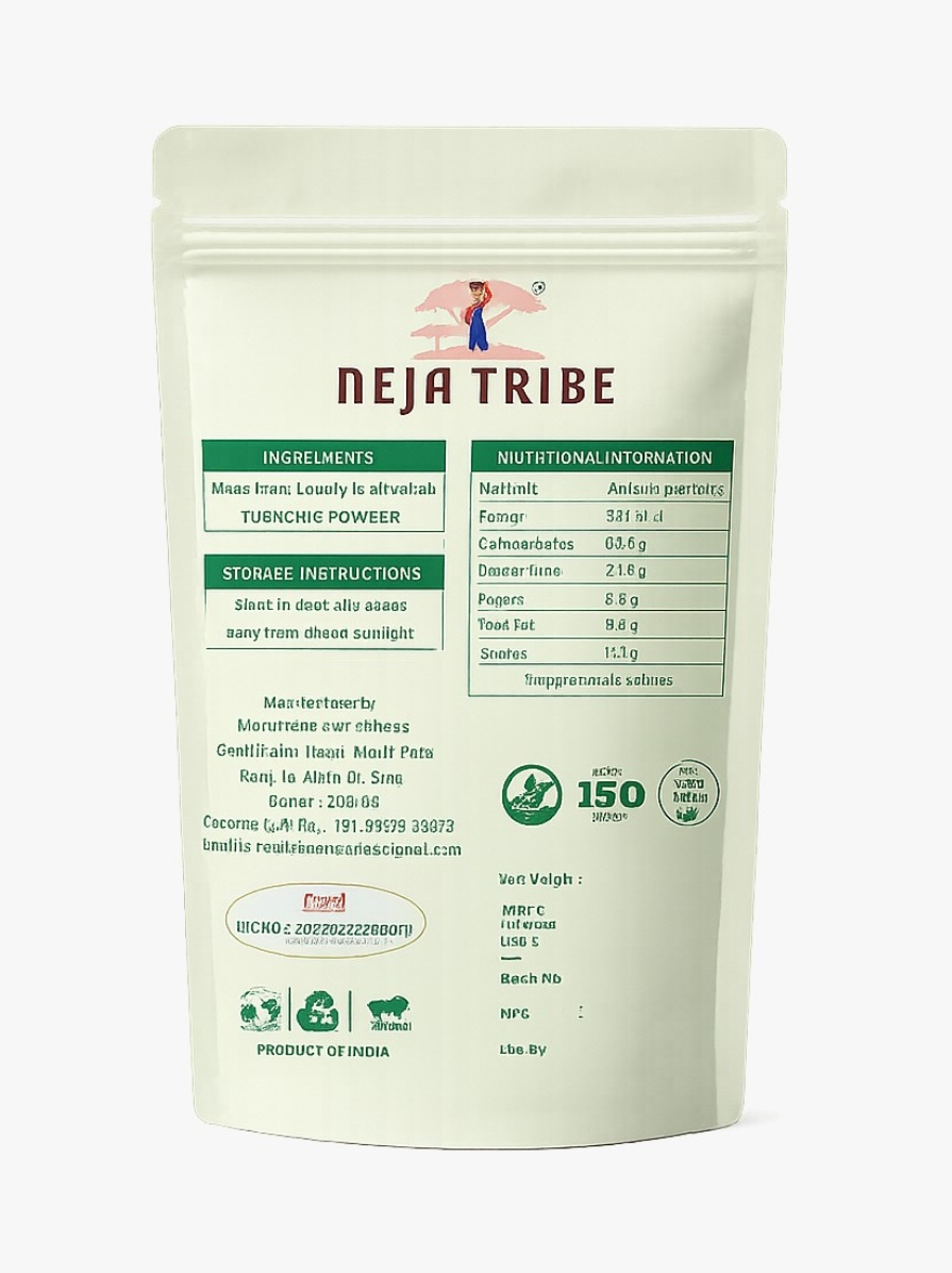 Neja tribe premium turmeric powder | haldi powder | fine ground turmeric | 100% natural spice | no added colours or additives